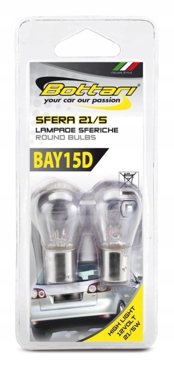 Żarówki samochodowe BAY15D 12V 21/5W High Light – komplet 2 szt.