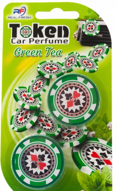 Zapach samochodowy Casino Green Tea – 2 aplikatory do kratki wentylacyjnej