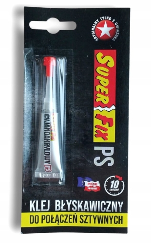 Klej cyjanoakrylowy SUPER FIX PS 2g – szybkie i trwałe połączenia