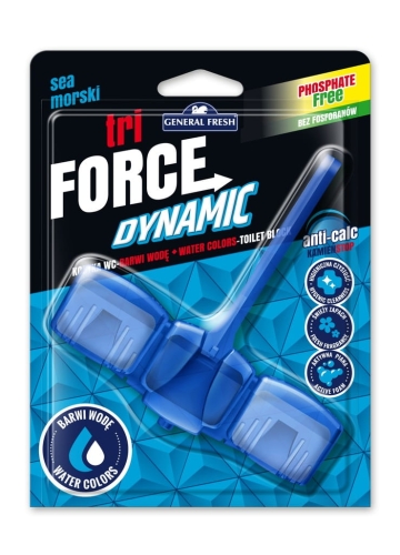 General Fresh Kostka do WC Tri-Force 45g Morska Barwi Wodę