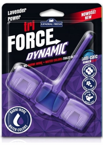 General Fresh Kostka do WC Tri-Force 45g Lawendowa Fioletowa Woda