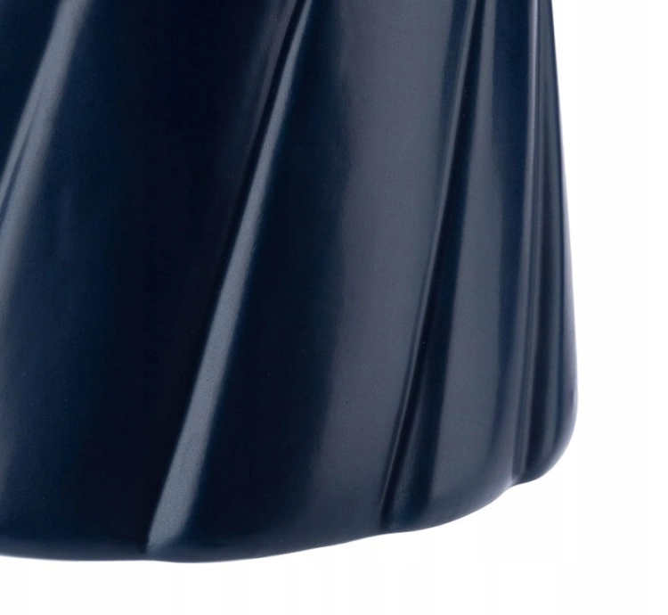 Osłonka ceramiczna granatowa 14,5cm – stylowa donica na kwiaty