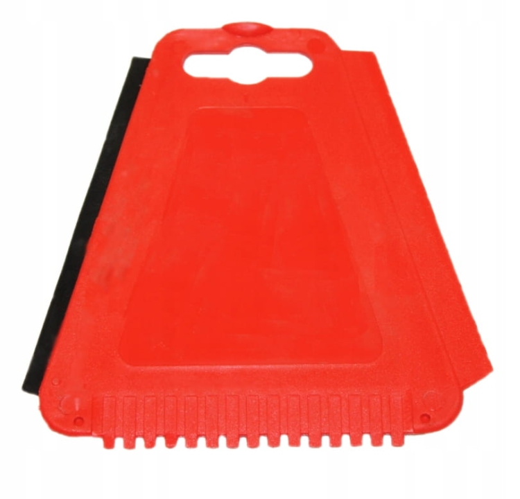 Skrobaczka trójkątna do szyb 12x11 cm z gumą – lód i szron
