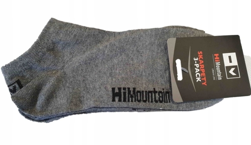 Stopki HI MOUNTAIN URBAN LINE 3-pak szare rozmiar 42–45