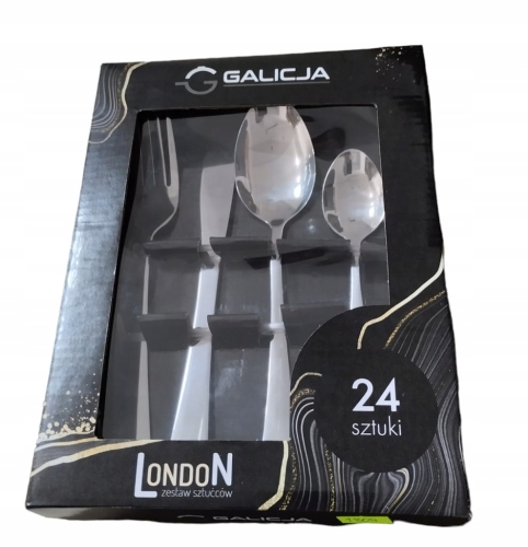 Zestaw sztućców London Galicja 24 elementy – stal nierdzewna
