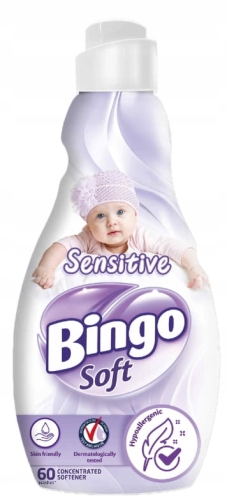 Bingo Soft Sensitive 1440 ml – hipoalergiczny płyn do płukania koncentrat
