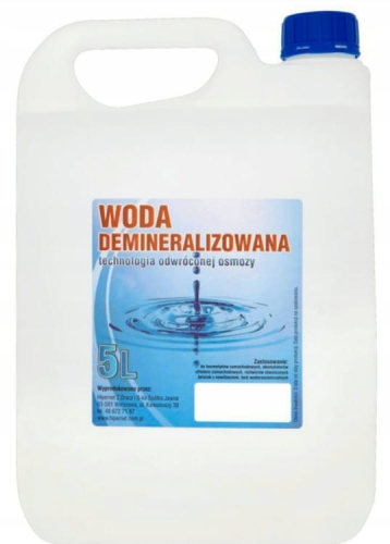 Woda demineralizowana Bottari 5L – do akumulatorów, żelazek i chłodnic