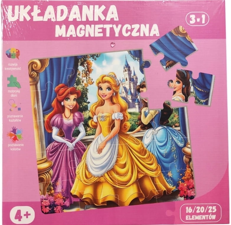 Układanka magnetyczna 3w1 dla dzieci 3+ – kreatywna zabawa i nauka