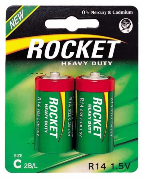 Bateria cynkowo-węglowa Rocket C (R14) 2 szt. blister
