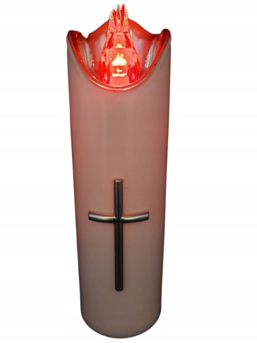 Świeca LED Rico Silver 5×17,5 cm – elegancka, z ciepłym światłem i bateriam