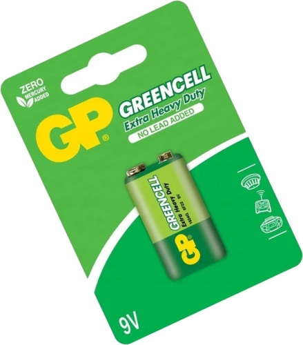 Bateria cynkowo-chlorkowa GP 9V (6F22) 1 szt.
