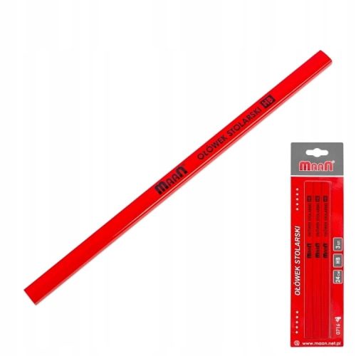 Ołówki stolarskie 24 cm – zestaw 3 szt. do precyzyjnego znakowania