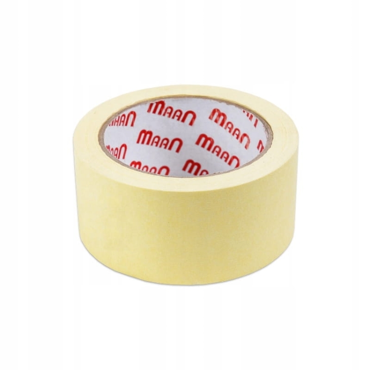 Taśma malarska 38 mm × 25 m żółta – maskująca, bez śladów