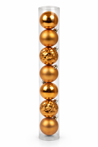 Bombki choinkowe miedziane 3 cm - zestaw 10 szt. tuba