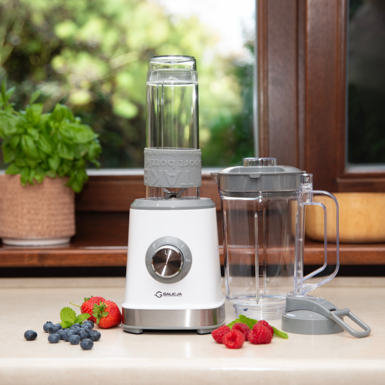 Blender kielichowy 2w1 SHAKE 500W.pngBlender Kielichowy 2w1 Shake 500W Galicja – Funkcjonalność, Styl i Moc w Twojej Kuchni