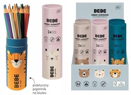 Kredki-olowkowe-tuba-24-kolory-BB-Kids-INTERDRUK