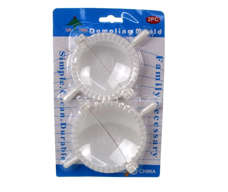 Foremki do pierogów plastikowe 2 szt 9,8 cm na blistrze