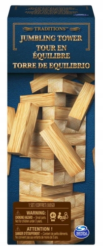 Spin Master Jumbling Tower DREWNIANA TAŃCZĄCA WIEŻA - 39 elementów