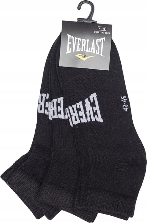 EVERLAST SKARPETY SKARPETKI STOPKI 3P CZARNE r.35-38