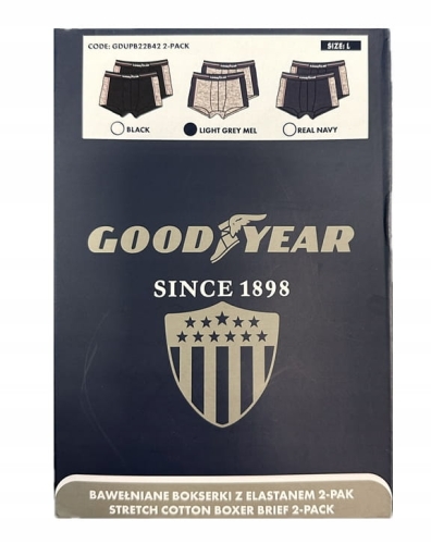 GoodYear Majtki Bokserki szary rozmiar L