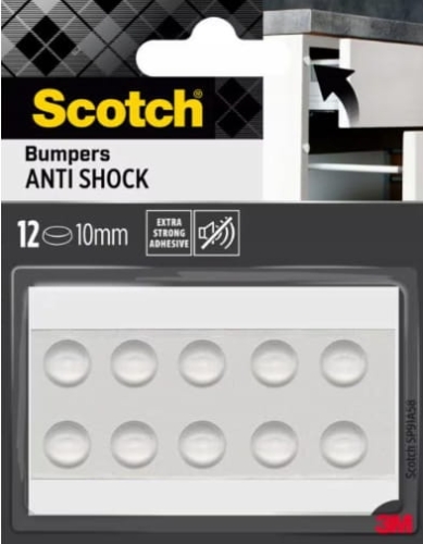 Scotch odbojniki wygłuszające gumowe 12szt. 10mm