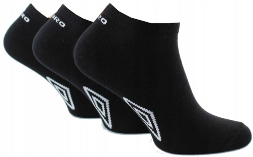 ZESTAW 3 PAR SKARPETEK STOPKI UMBRO 35-38 CZARNE