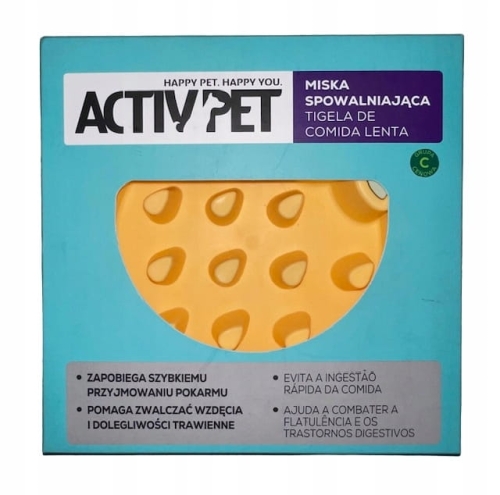 Spowalniająca jedzenie z tworzywa sztucznego Activ Pet pomarańczowy 1 l