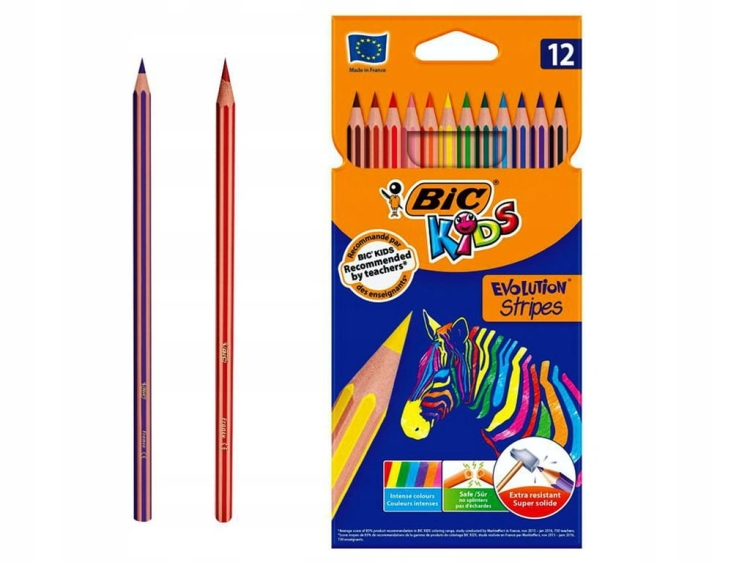 BIC KIDS Kredki ołówkowe 12 kolorów