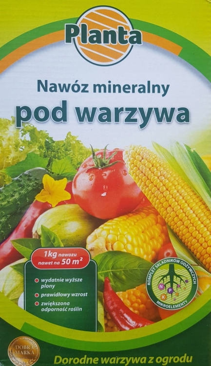 Nawóz do warzyw wieloskładnikowy Planta granulat 1 kg 1 l