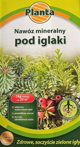 Nawóz pod iglaki wieloskładnikowy Planta granulat 1 kg