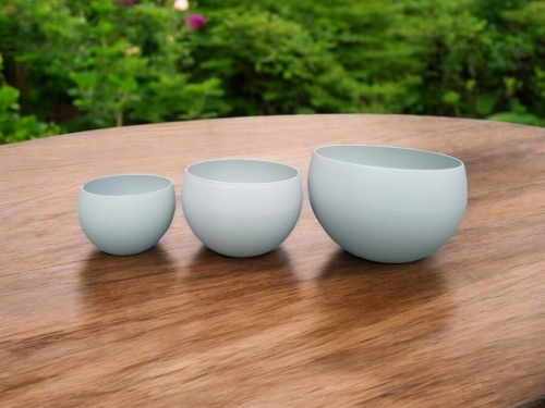 Osłonka do kwiatów 16 cm szara