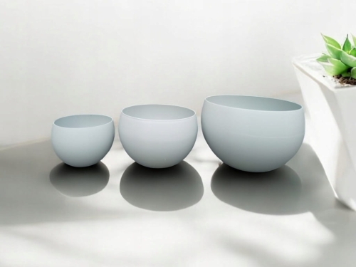 Osłonka do kwiatów 12 cm szara