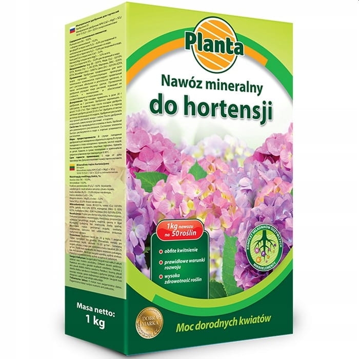 Nawóz do hortensji wieloskładnikowy Planta granulat 1 kg