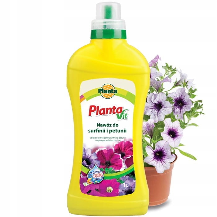 Nawóz płynny do surfinii i petunii wieloskładnikowy Planta płyn 1,1 kg 1 l