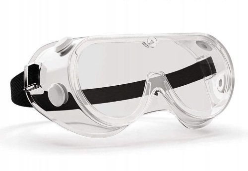 Gogle okulary ochronne z gumką i wywietrznikiem