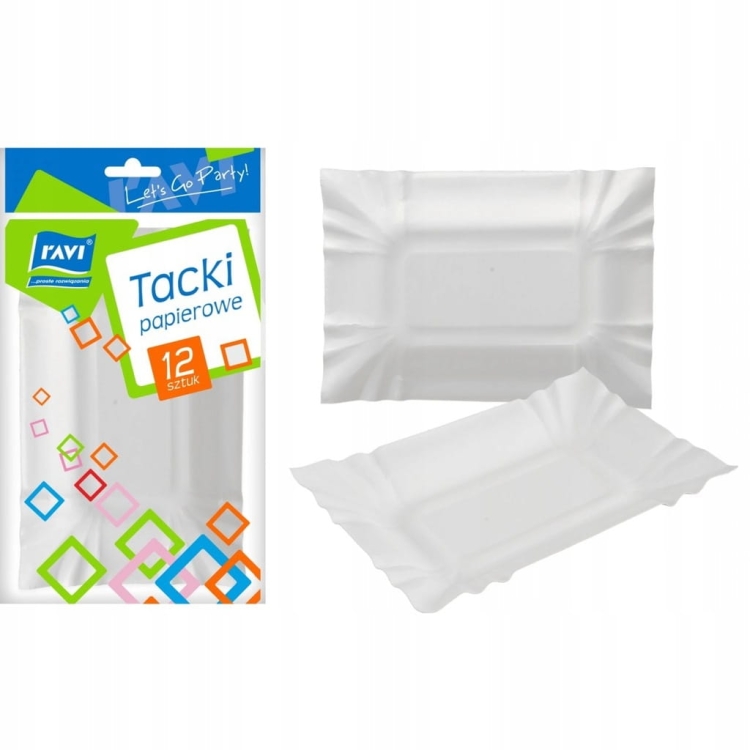 Ravi tacki papierowe 13,5 x 20,5 cm 12 sztuk