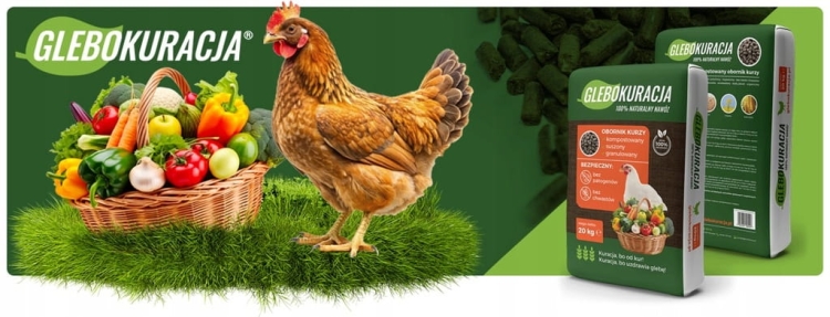 Obornik kurzy organiczny granulowany nawóz GLEBOKURACJA 5L HIT !
