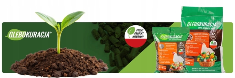 Obornik kurzy organiczny granulowany nawóz GLEBOKURACJA 5L HIT !