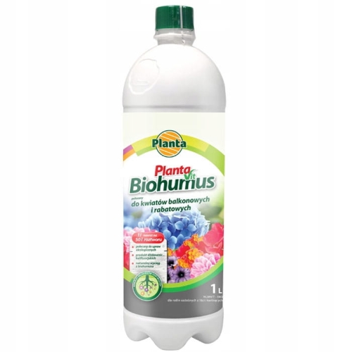 Nawóz organiczny biohumus do kwiatów Planta płyn 1L