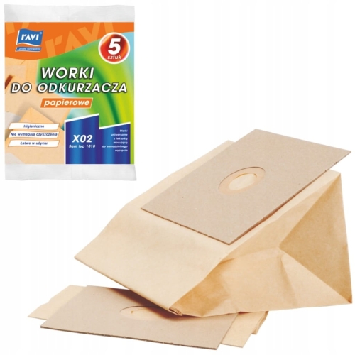 Worek do odkurzacza papierowy Worki ZELMER X02 Sam TYP1010 RAVI 5 szt.