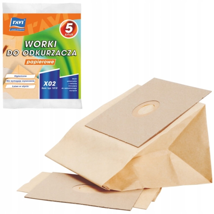 Worek do odkurzacza papierowy Worki ZELMER X02 Sam TYP1010 RAVI 5 szt.