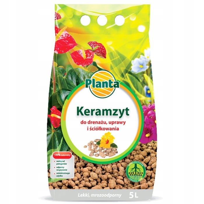 Keramzyt ogrodniczy 8-20mm do uprawy skrzynek drenaż podłoże uprawa - 5l