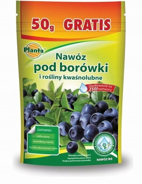 Nawóz do borówek wieloskładnikowy Planta kryształki, miał 0,4 kg 0,25 l