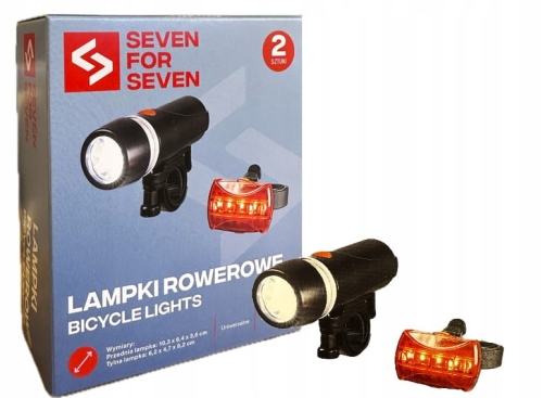 Seven for Seven Lampki rowerowe Przód Tył 2 sztuki