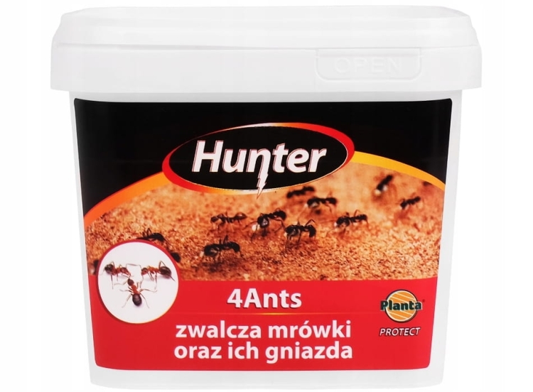 Proszek przeciwko mrówkom Hunter 0,65 kg zwalcza mrówki i ich gniazda