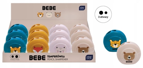 Temperówka podwójna Interdruk wielokolorowy