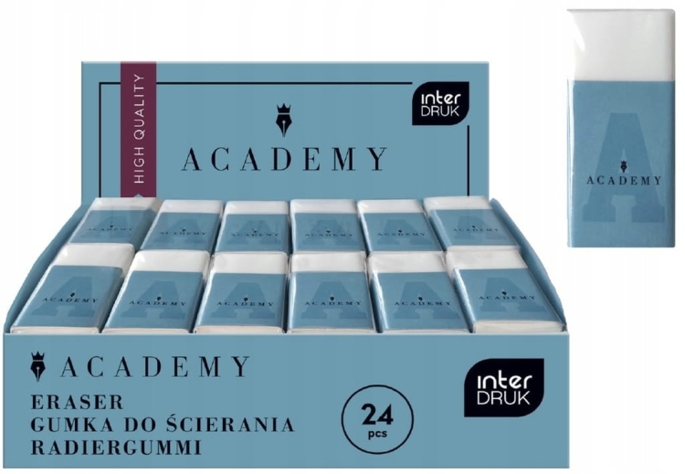Gumka do mazania biała 1,0 x 1,5 x 3,5 cm Academy Interdruk