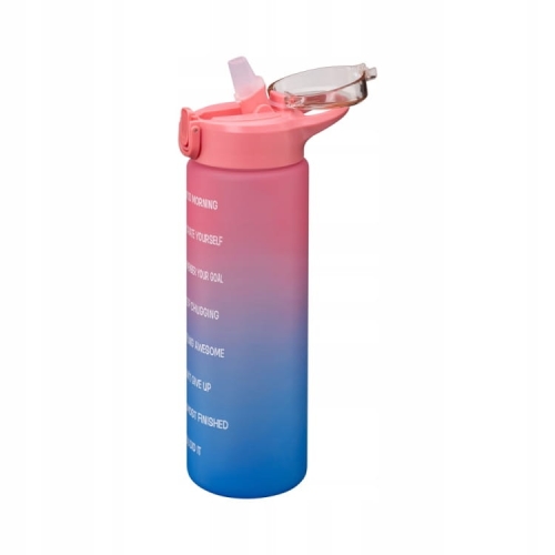 Butelka sportowa, bidon na wodę 900ml butelka na fitness siłownię różowa
