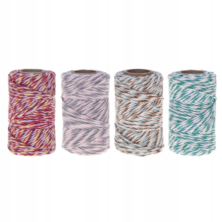 Sznurek bawełniany 45m MIX kolorów