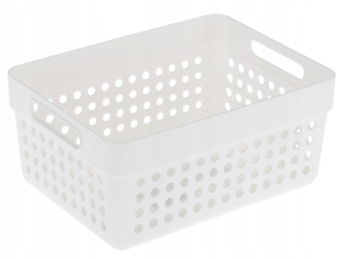 Kosz uniwersalny organizer tworzywo sztuczne biały 1250 ml